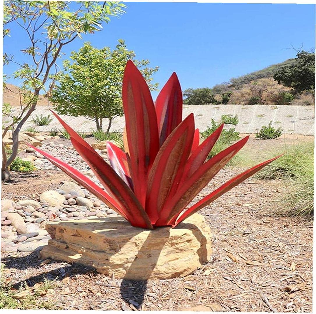 Escultura de jardín de metal antioxidante hecha a mano para decoración de interiores y exteriores