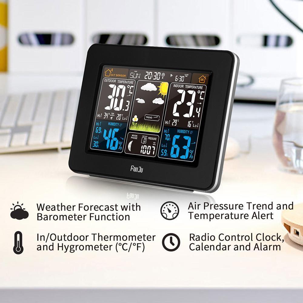 Estación meteorológica inalámbrica - Sensor de interior y exterior - Temperatura y humedad
