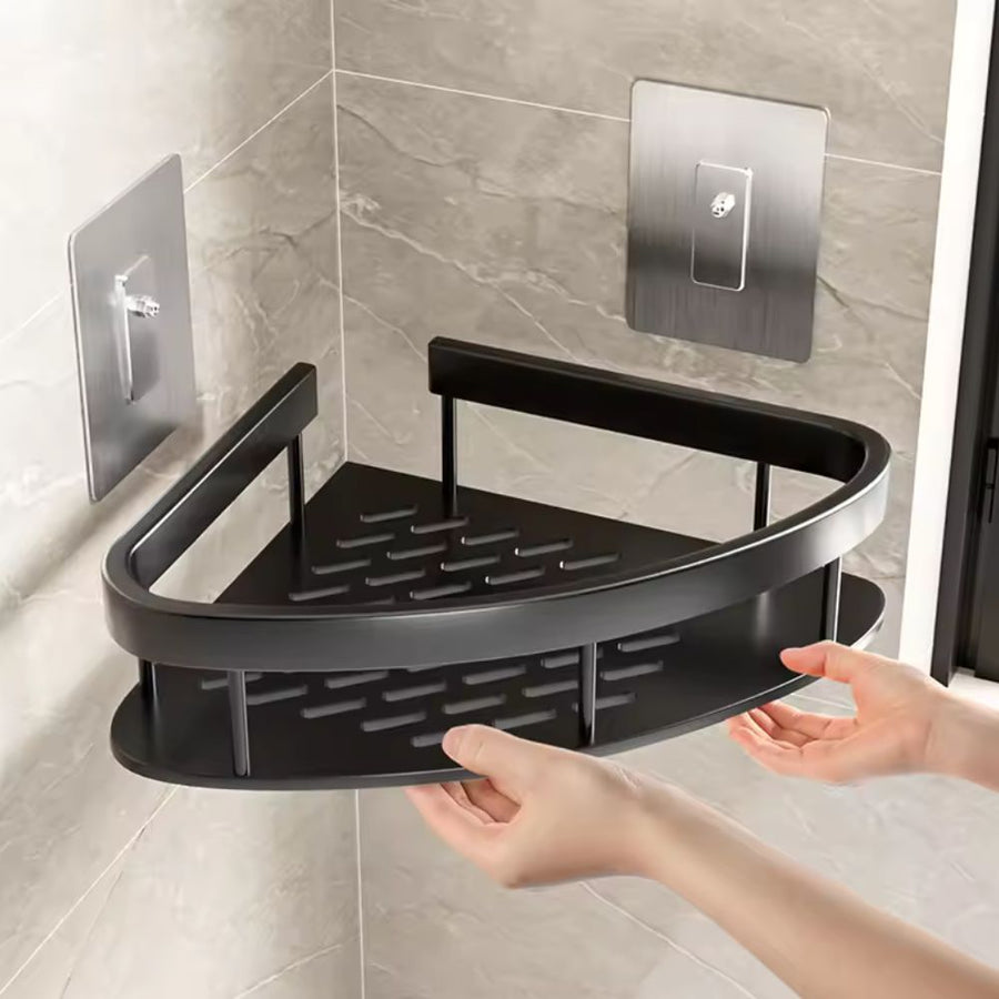Estante Esquinero para Ducha con Instalación Adhesiva