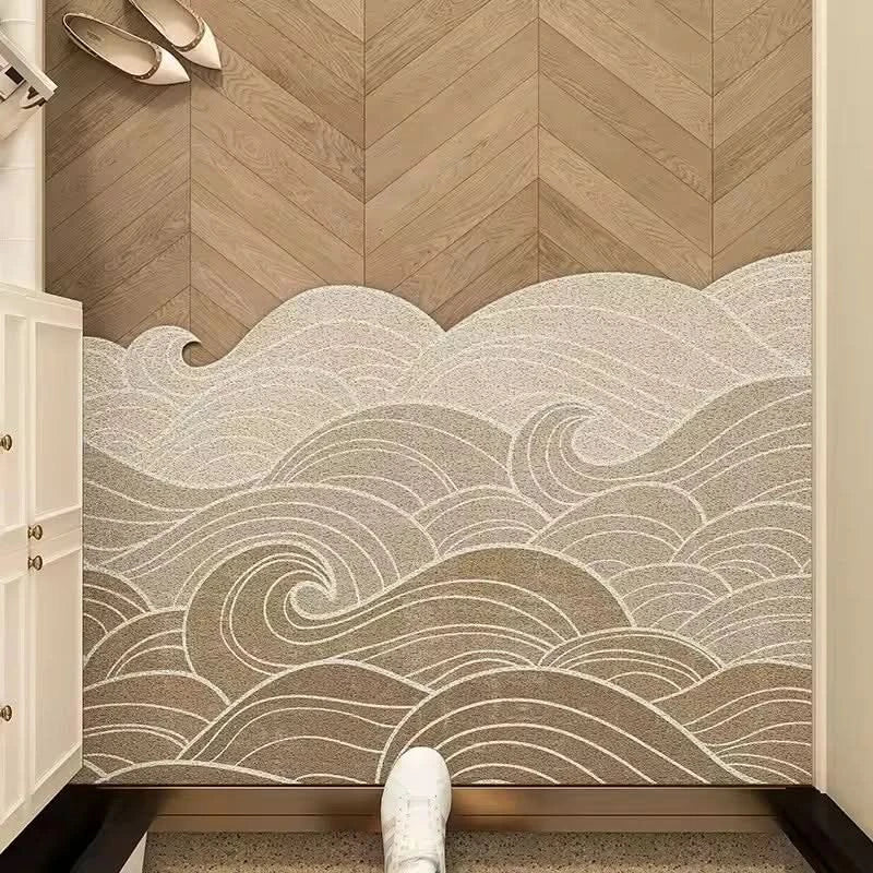 Felpudo de interior lavable – Alfombra de entrada antideslizante de PVC para hogar y cocina