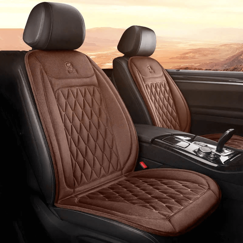 Funda calefactable para asiento de coche | Control de temperatura ajustable de 30 °C a 65 °C para coches, camiones y uso doméstico