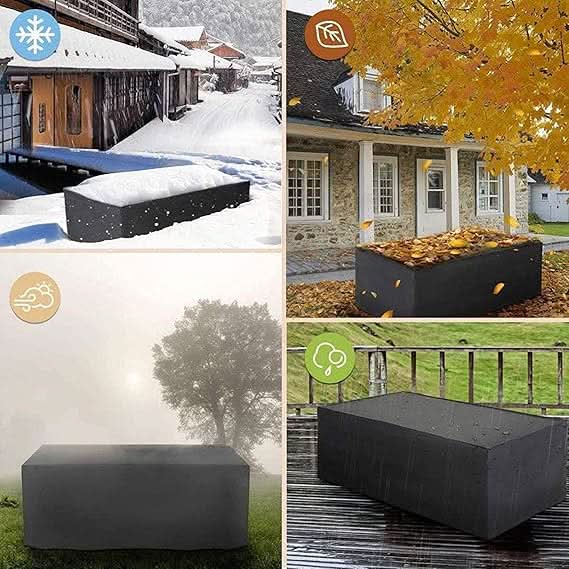 Funda para Muebles de Exterior para Todo Tipo de Clima con Protección Impermeable y Resistente a los Rayos UV