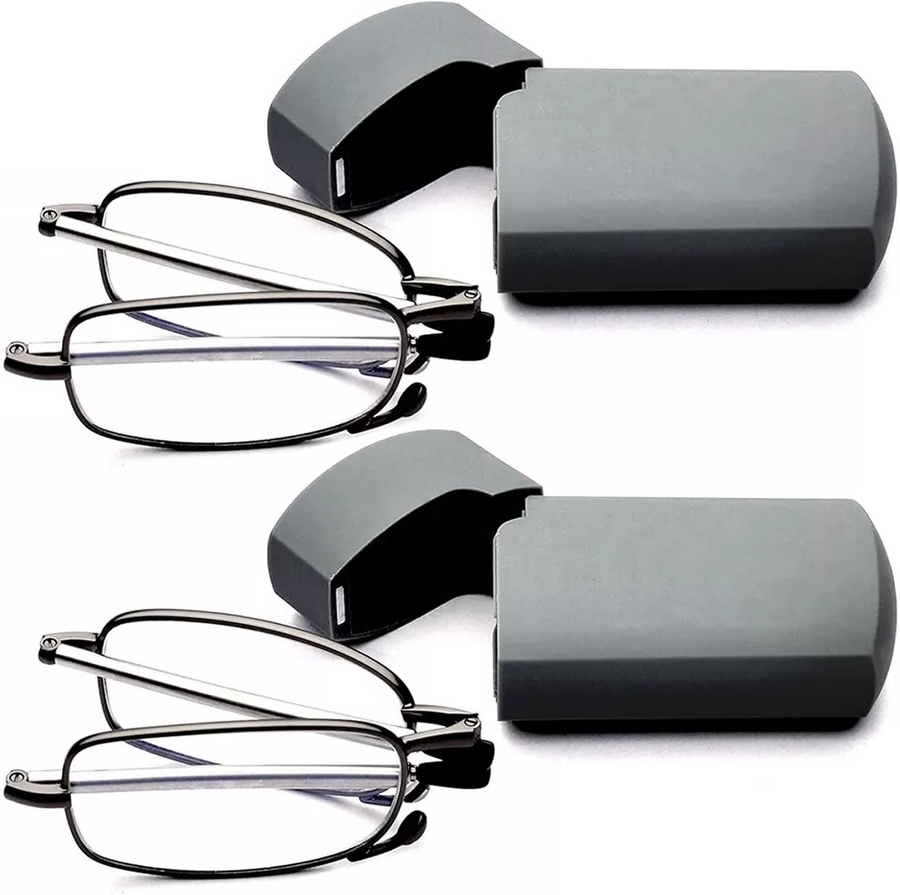 Gafas de lectura plegables con estuche y diseño portátil