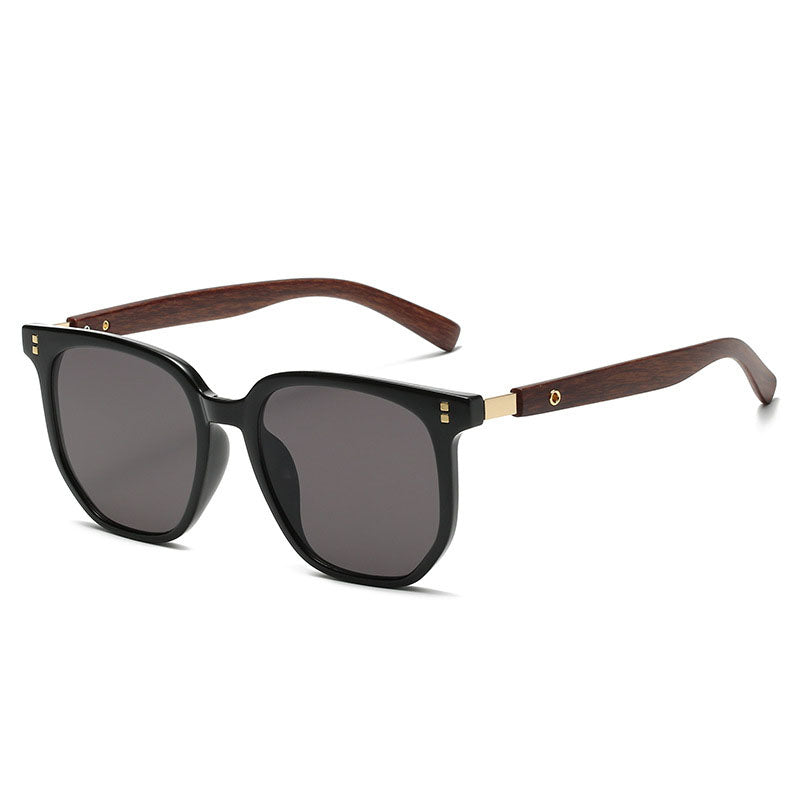 Gafas de sol de lujo estilo vintage con detalles de madera