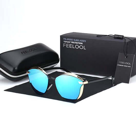Gafas de sol para mujer estilo ojo de gato con protección UV400 y polarización
