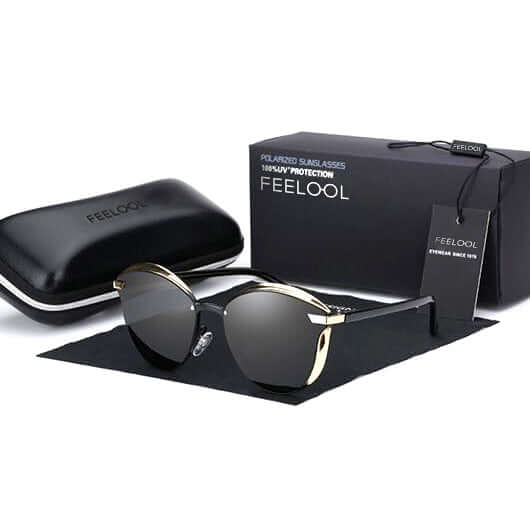 Gafas de sol para mujer estilo ojo de gato con protección UV400 y polarización
