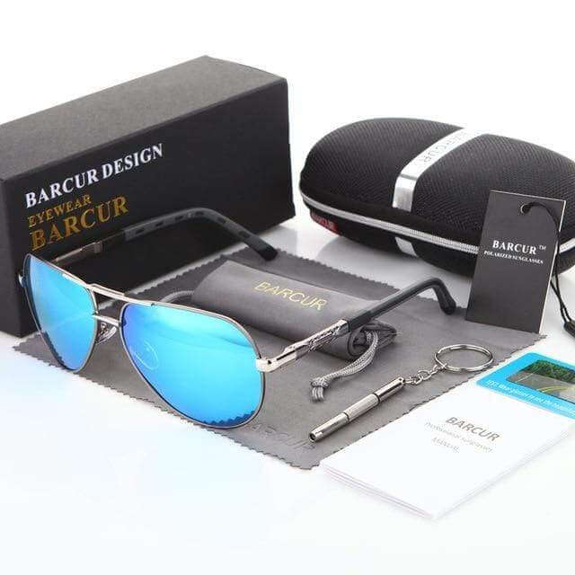 Gafas de sol tipo aviador para adultos con lentes polarizadas UV400