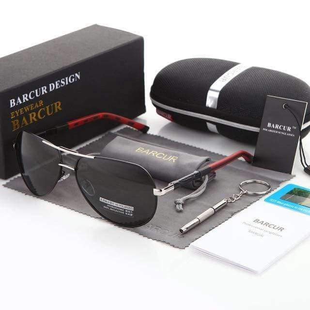Gafas de sol tipo aviador para adultos con lentes polarizadas UV400