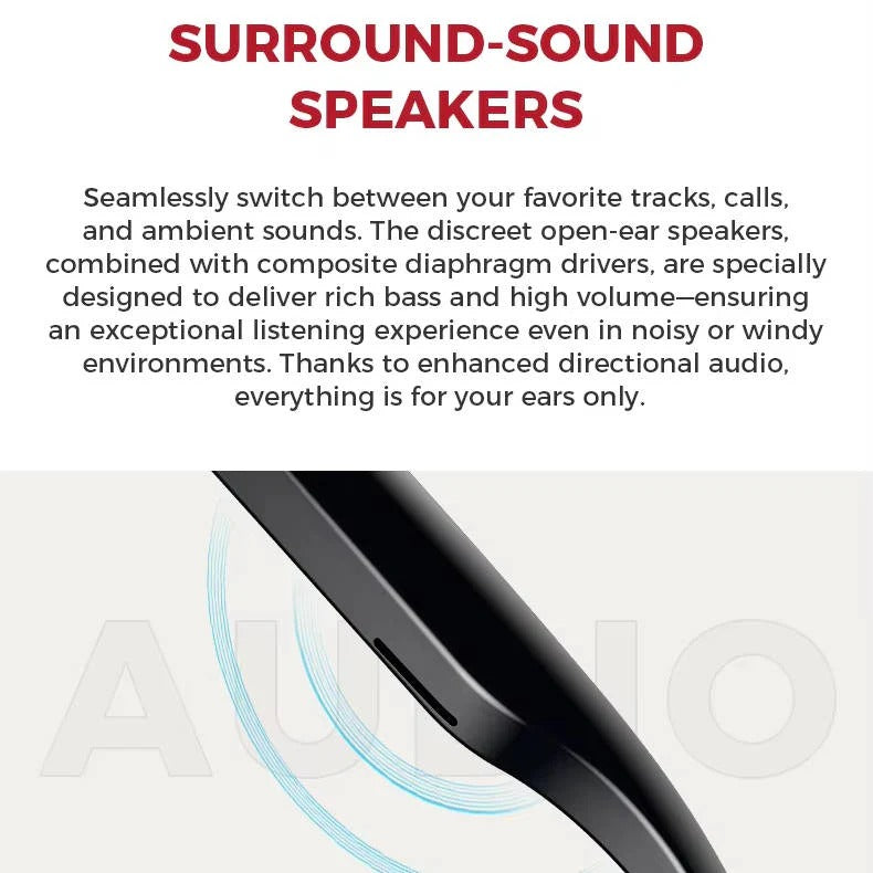 Gafas inteligentes con videocámara integrada y audio Bluetooth