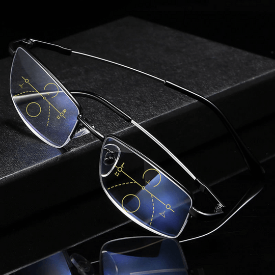 Gafas inteligentes progresivas | Tecnología multifocal | Negro