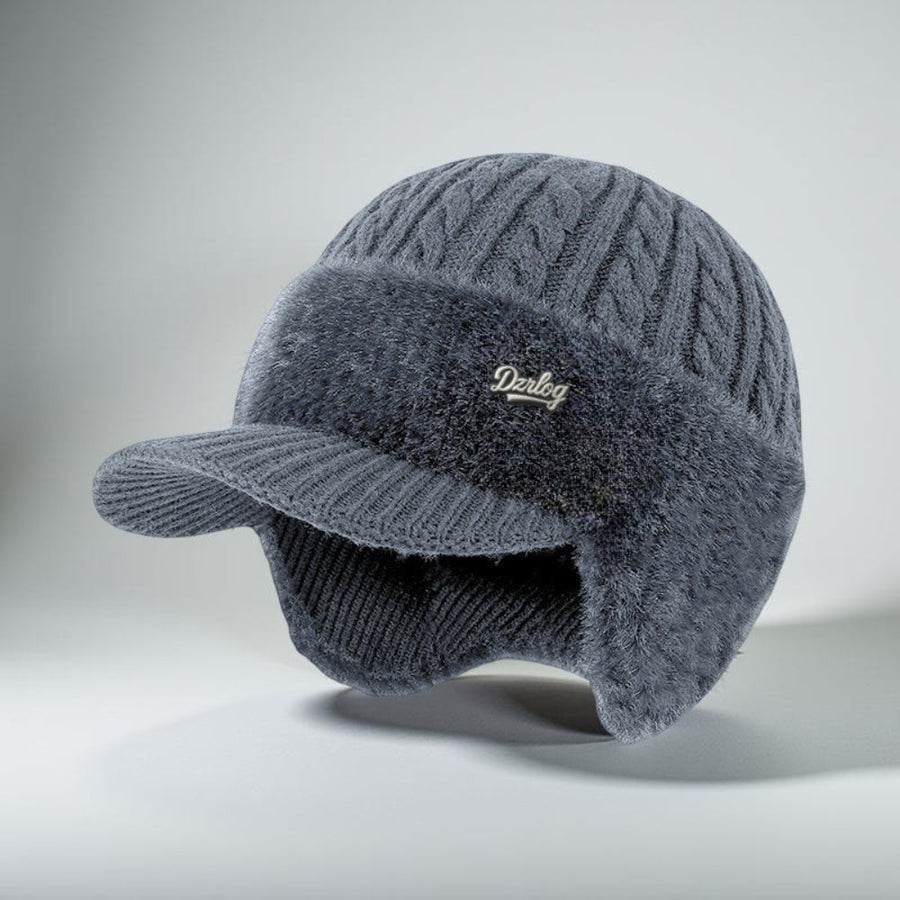 Gorro de punto de invierno estilo trapper con orejeras