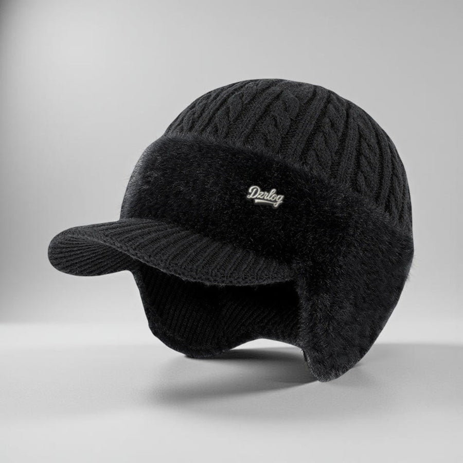 Gorro de punto de invierno estilo trapper con orejeras
