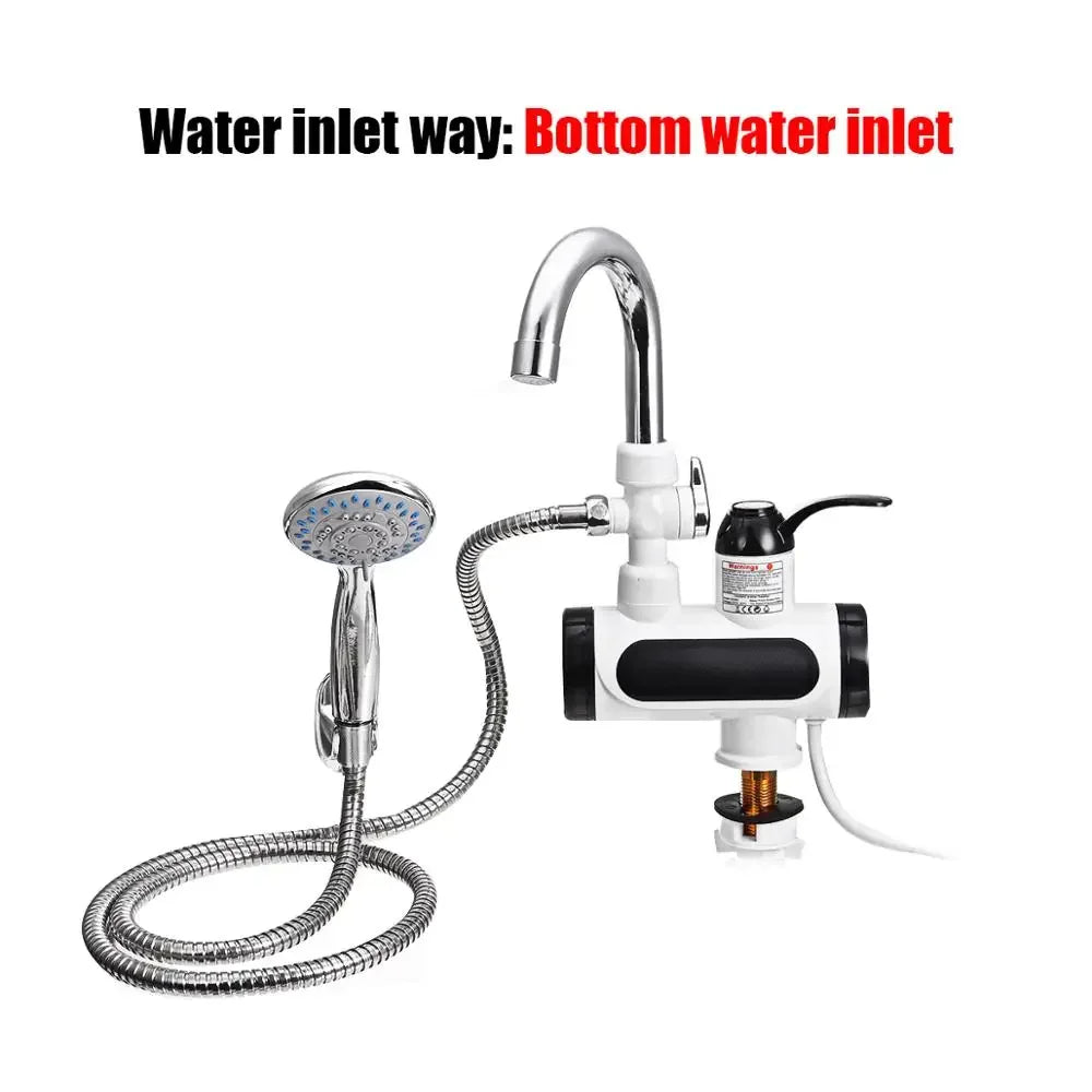 Grifo eléctrico de cocina de 3000 W con agua caliente instantánea