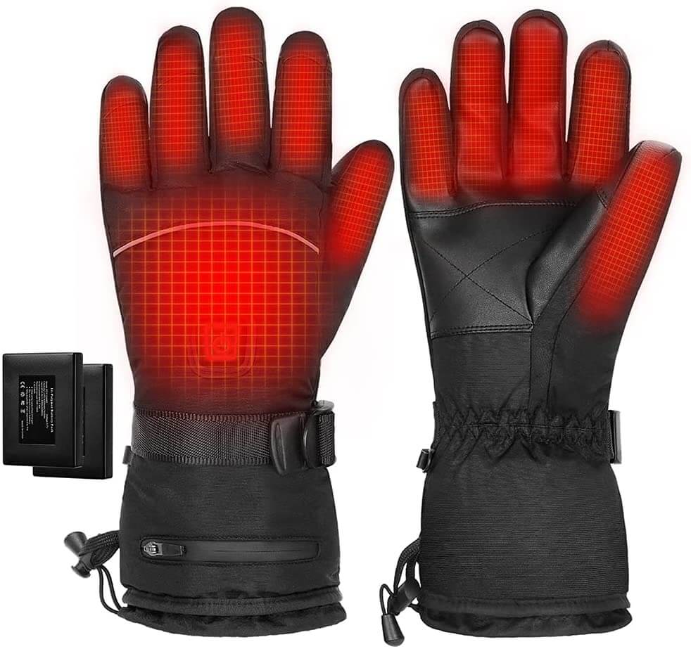 Guantes calefactables eléctricos