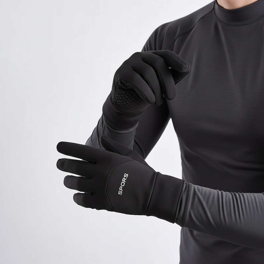 Guantes de ciclismo térmicos e impermeables