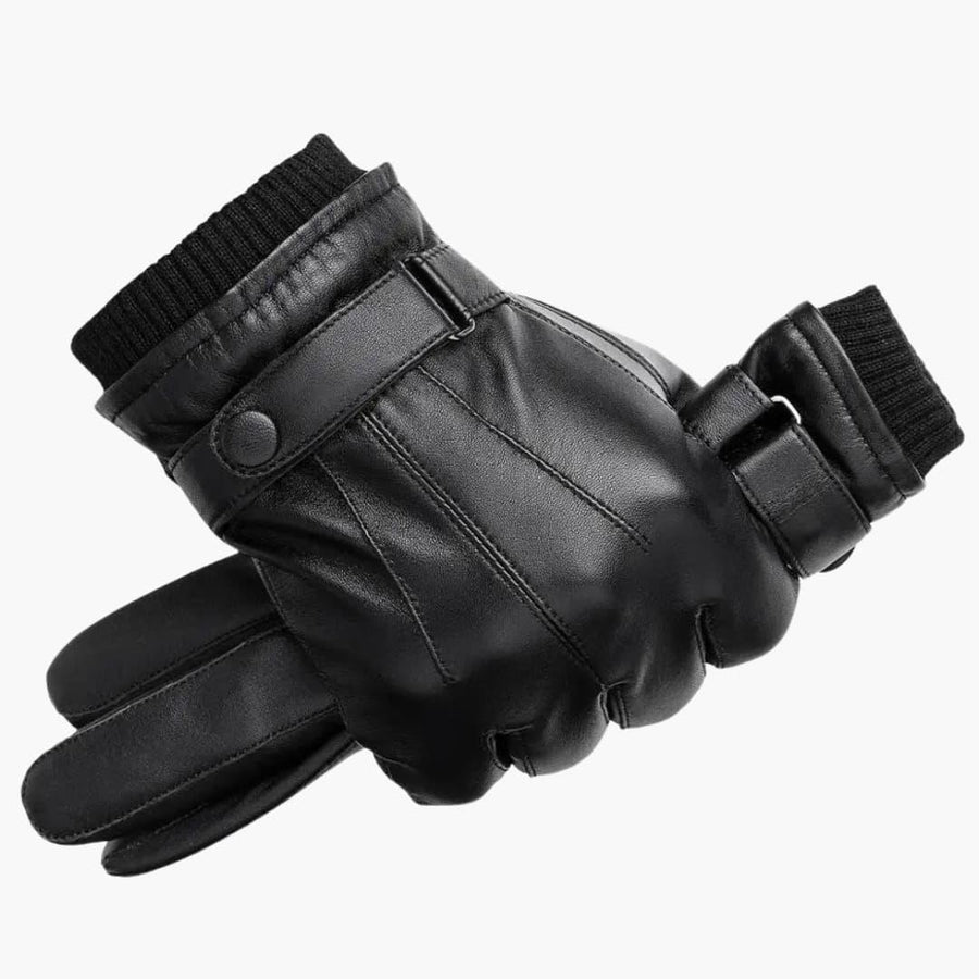 Guantes de cuero para hombre – Guantes de invierno cálidos para hombre
