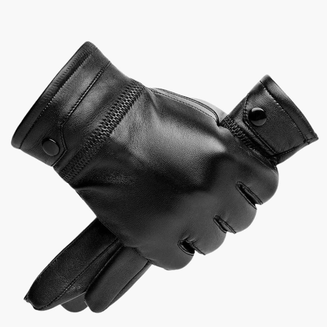 Guantes de cuero para hombre – Guantes de invierno cálidos para hombre