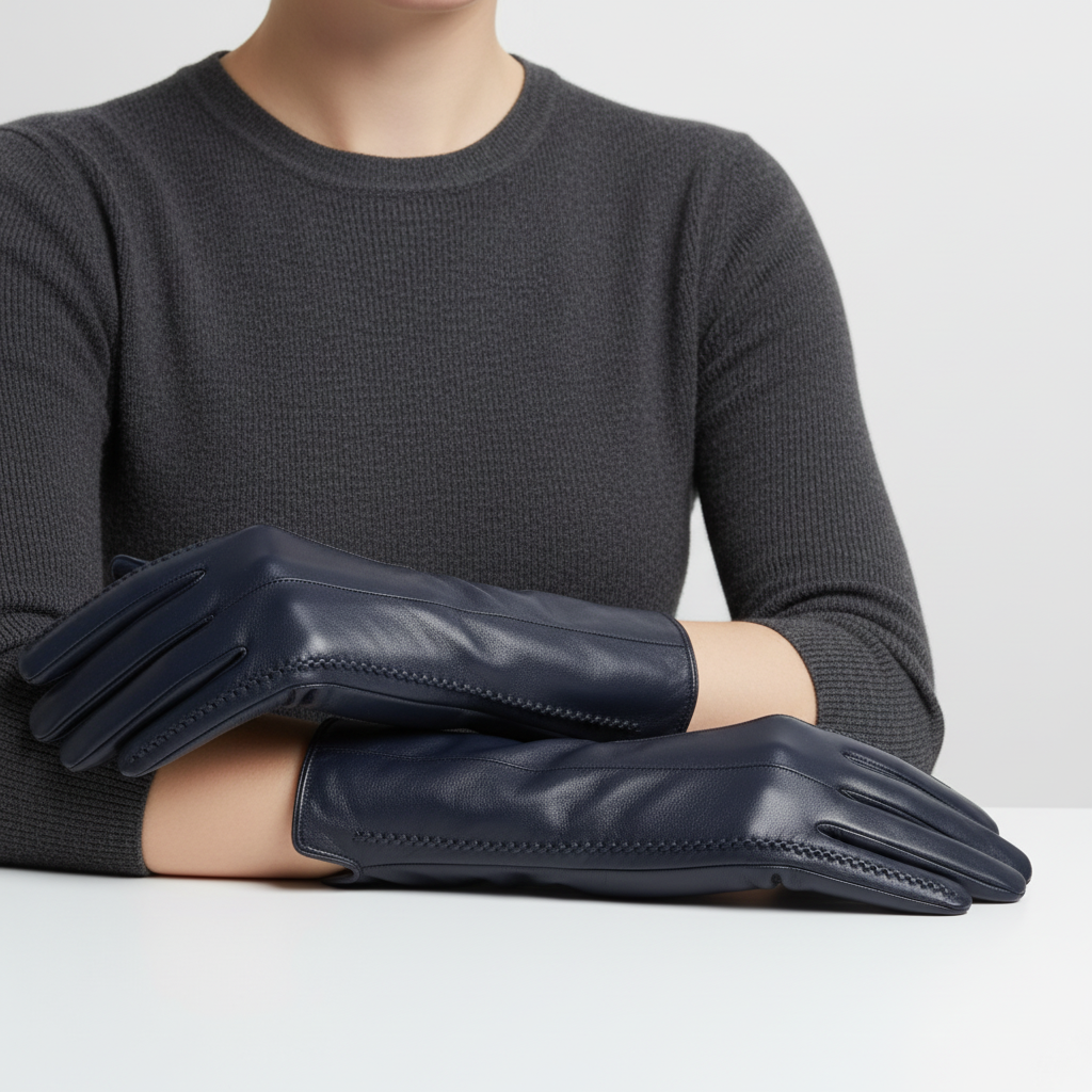 Guantes de invierno para mujer con forro suave y ajuste estilizado