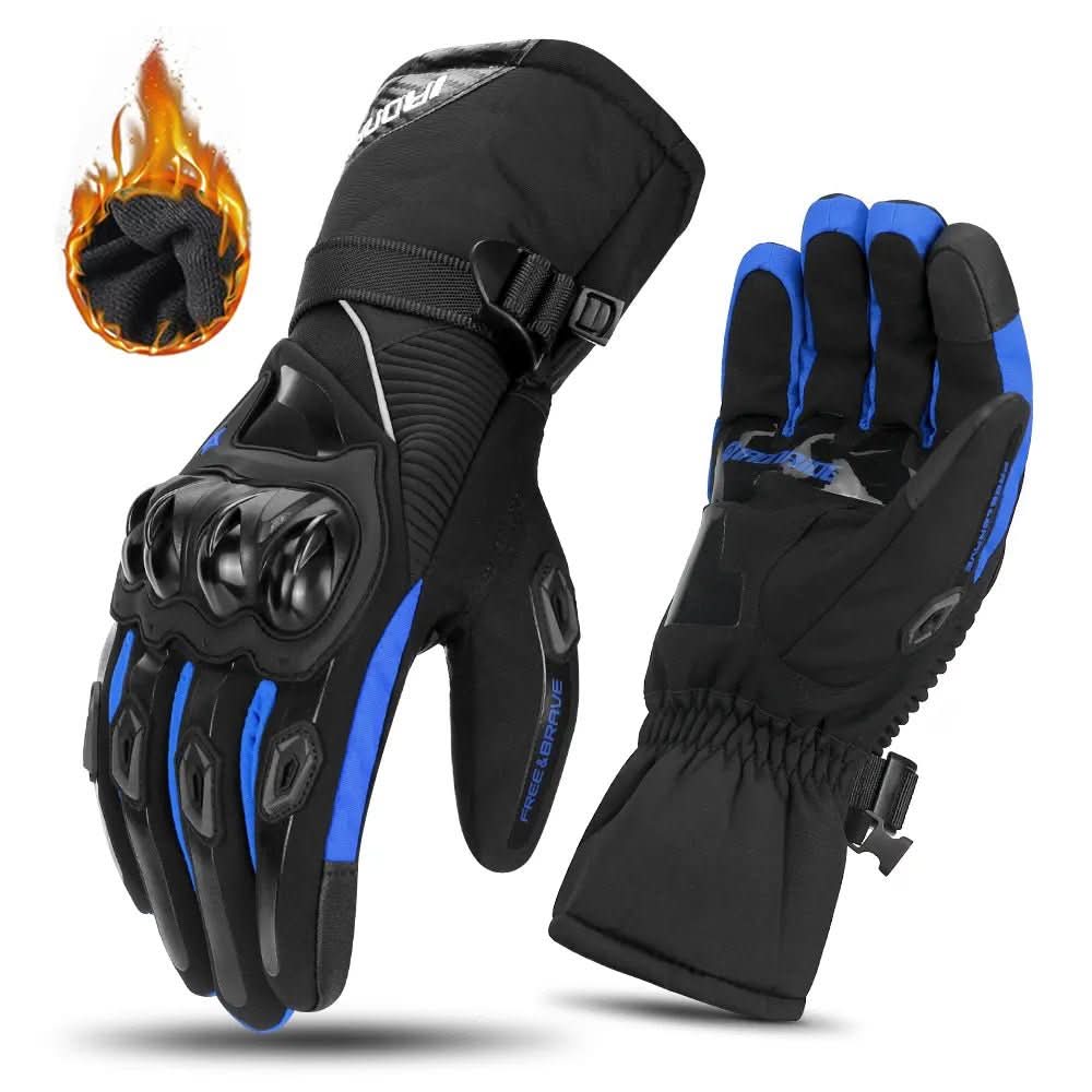 Guantes de moto impermeables y térmicos para trayectos de invierno