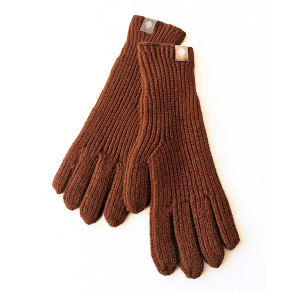 Guantes de punto casuales para mujer