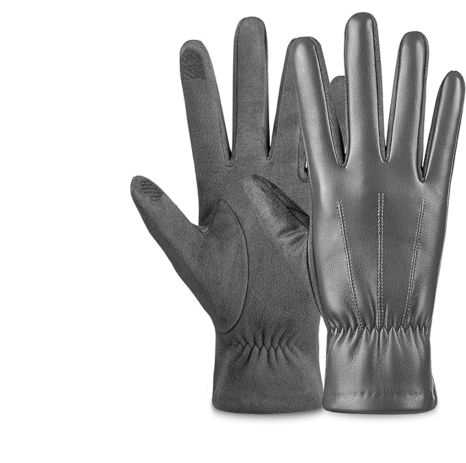 Guantes táctiles de invierno de ante