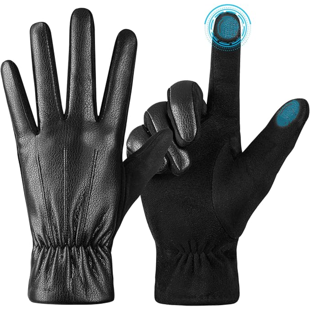 Guantes táctiles de invierno de ante