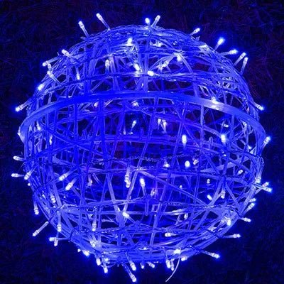 Guirnalda de Luces Decorativa para Exterior con Bolas de Ratán - Iluminación para Jardín - Esferas Decorativas