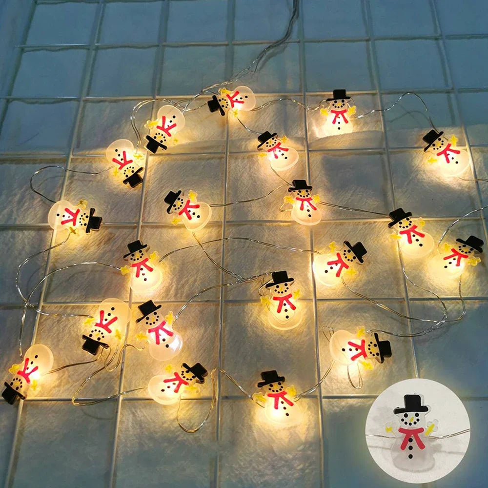 Guirnalda de luces LED de Papá Noel