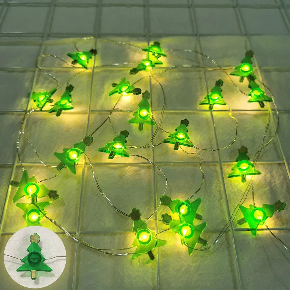 Guirnalda de luces LED de Papá Noel