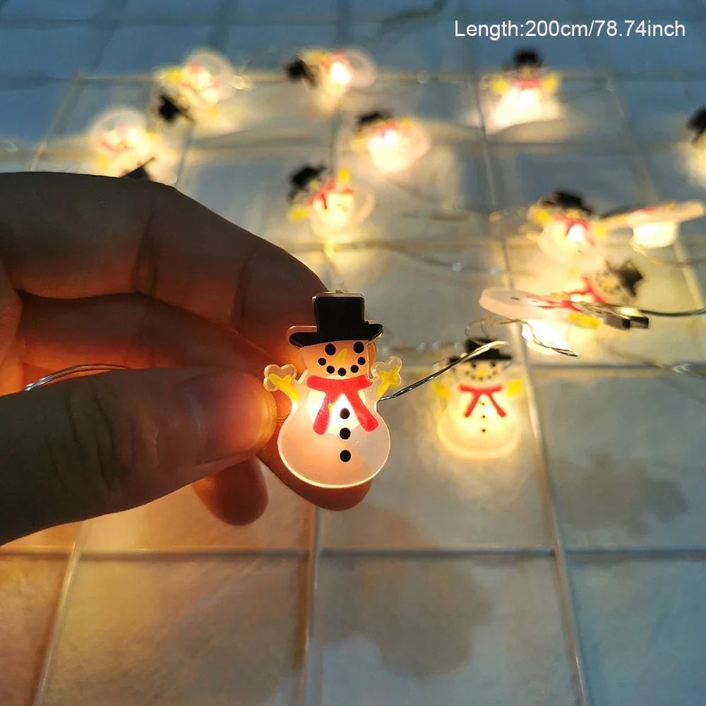 Guirnalda de luces LED de Papá Noel
