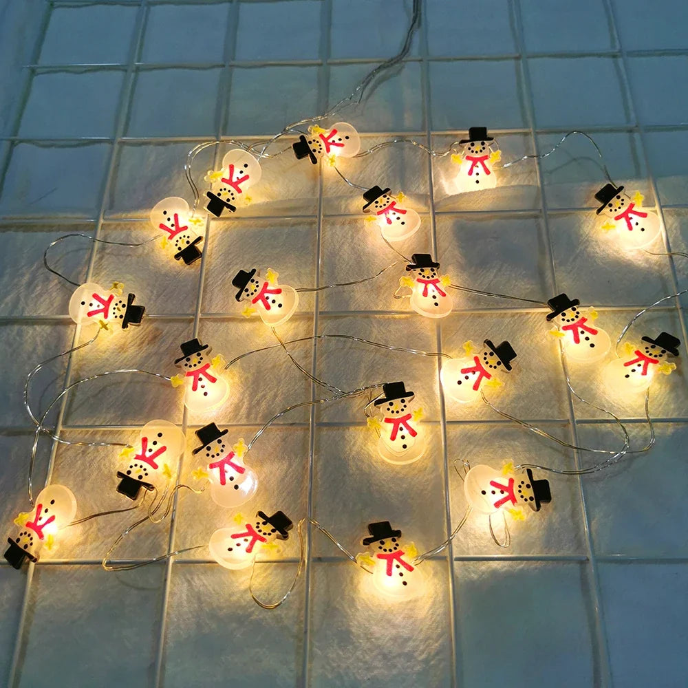Guirnalda de luces LED de Papá Noel