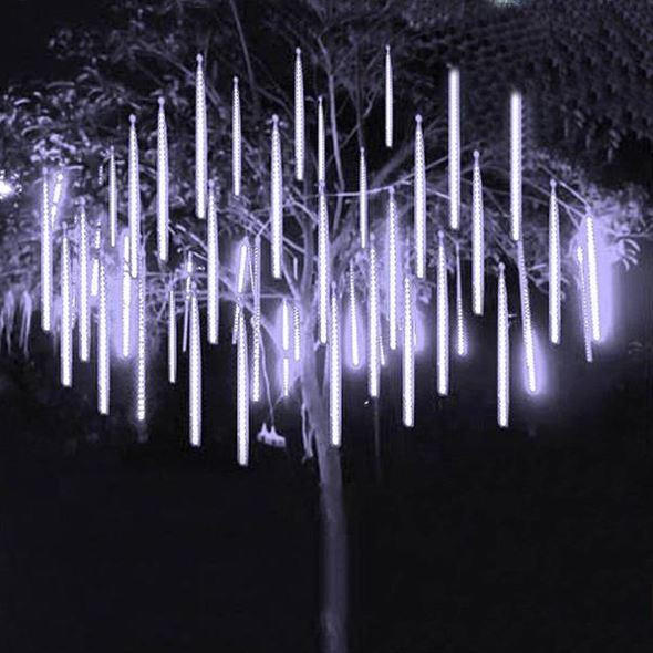 Guirnalda luminosa tormenta de nieve
