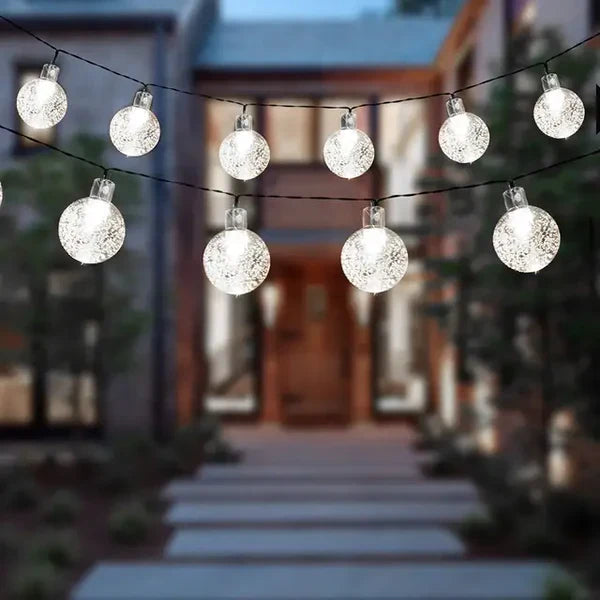 Guirnalda Solar Decorativa para Exterior – Diseño Elegante y Carga Solar Automática