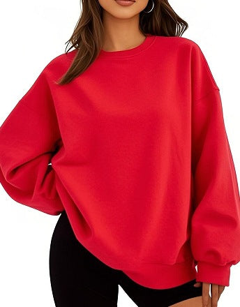 Jersey casual estilo oversized de corte holgado para mujer