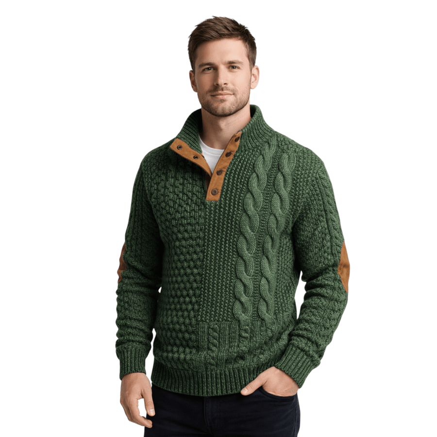 Jersey clásico de hombre con cuello alto