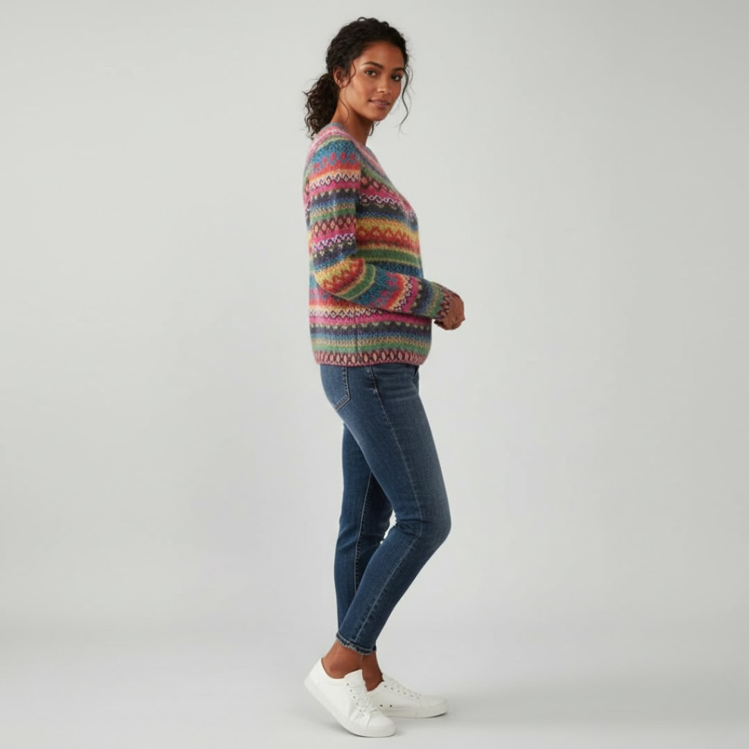 Jersey de punto diario suave y elegante para mujer