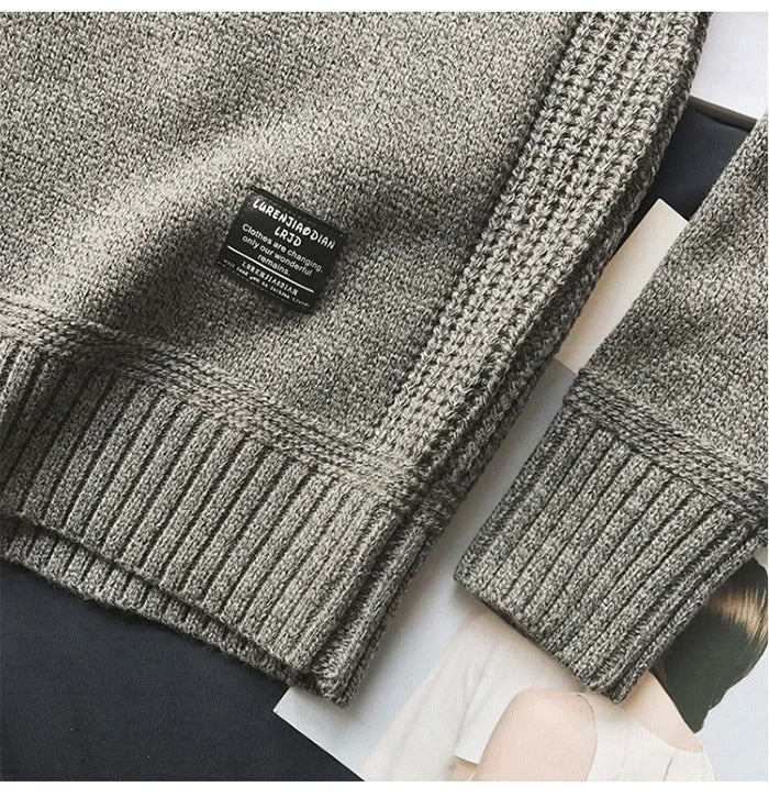 Jersey de punto oversized para hombre con coderas