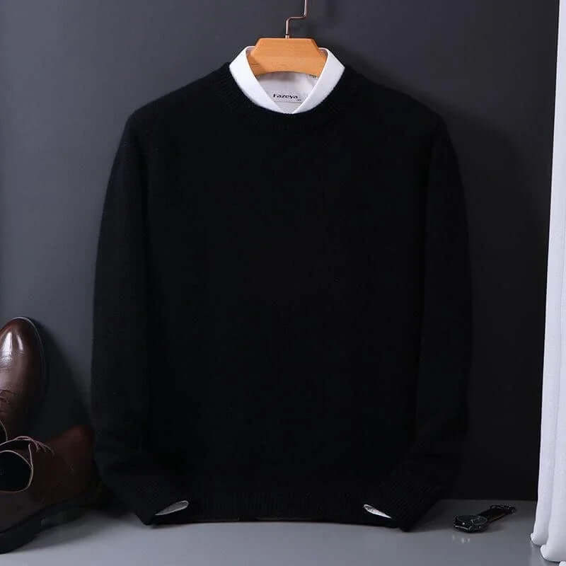 Jersey de punto suave y lujoso para hombre