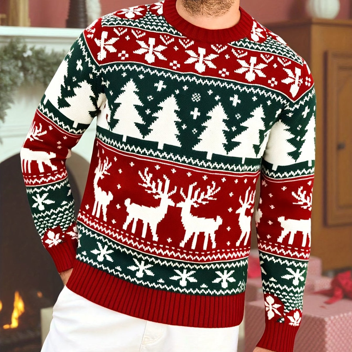 Jersey navideño festivo