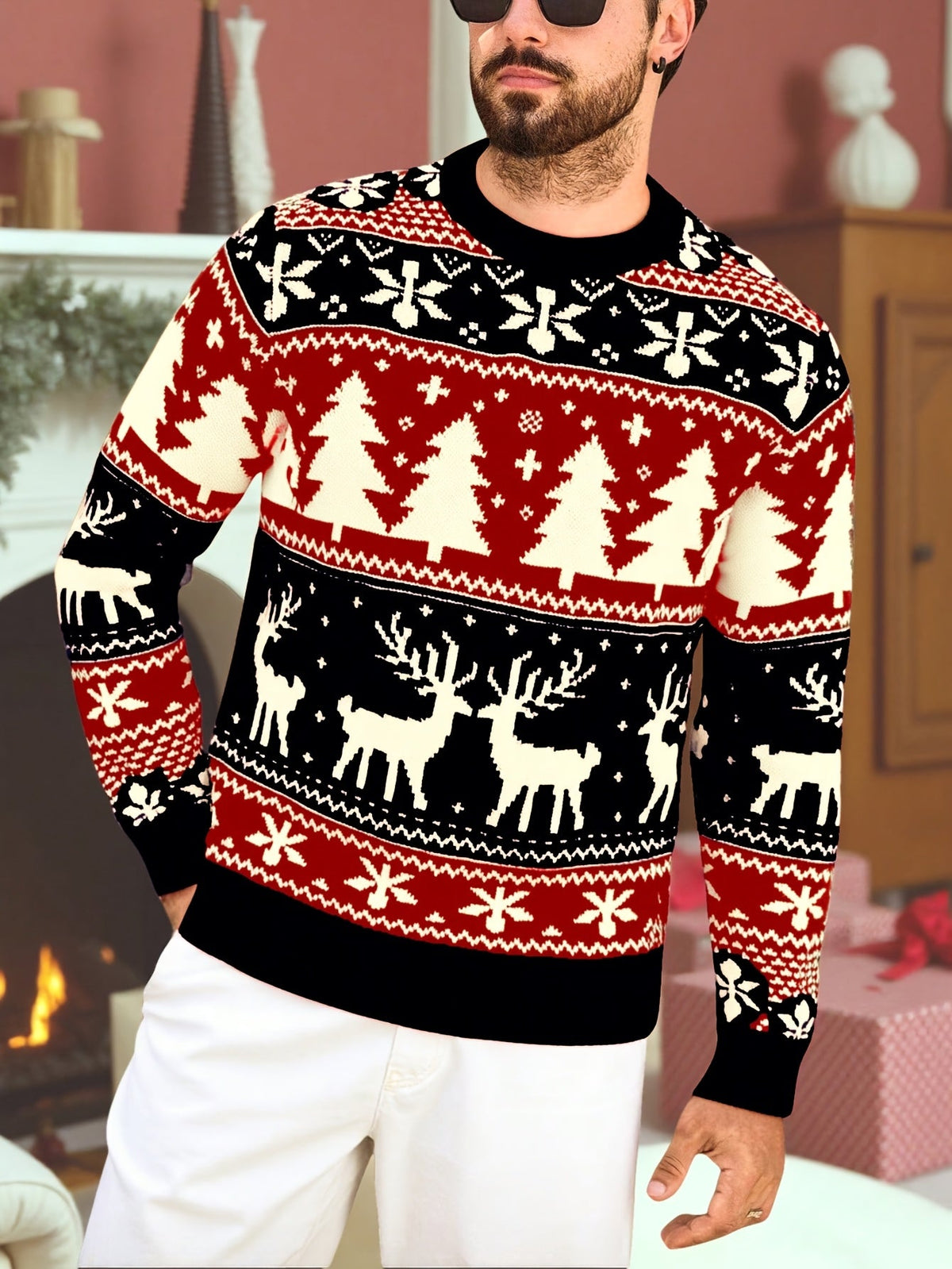 Jersey navideño festivo