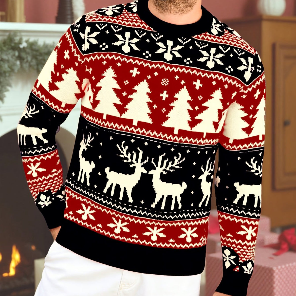 Jersey navideño festivo