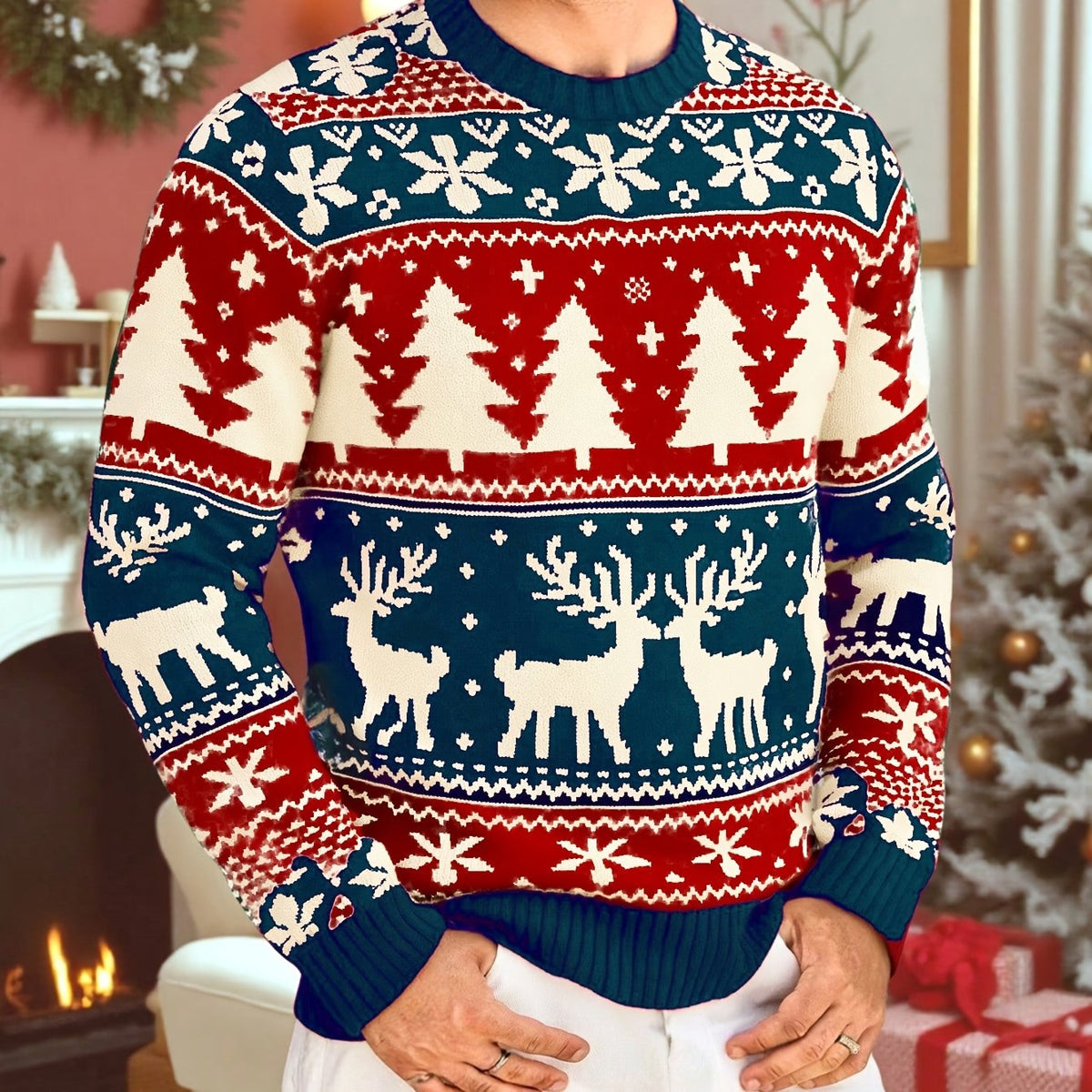 Jersey navideño festivo