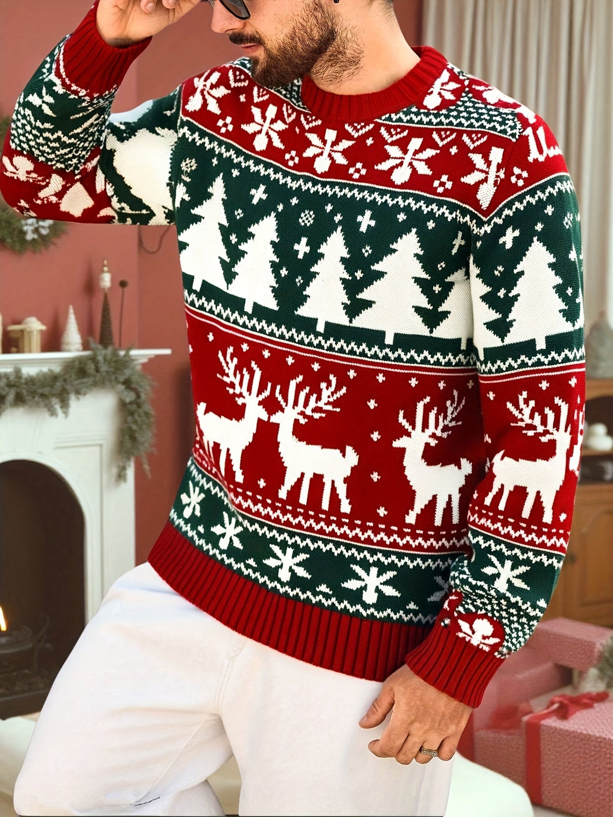 Jersey navideño festivo