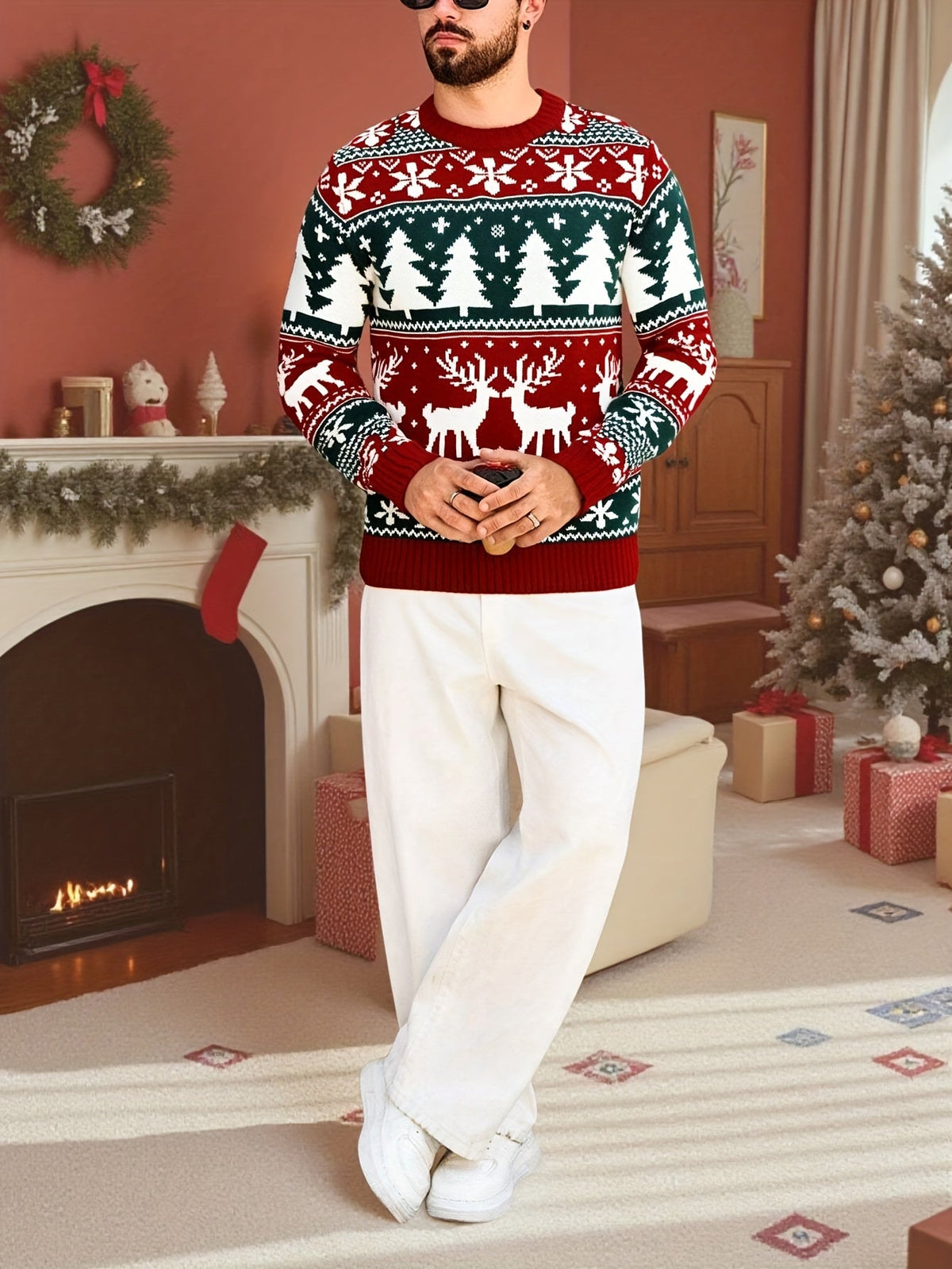 Jersey navideño festivo
