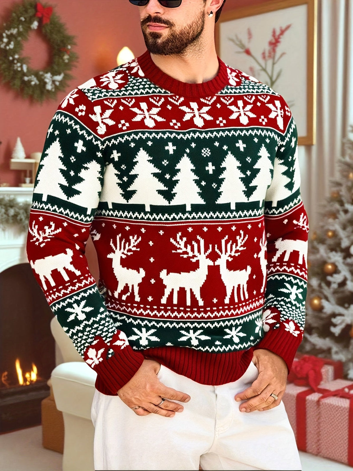 Jersey navideño festivo