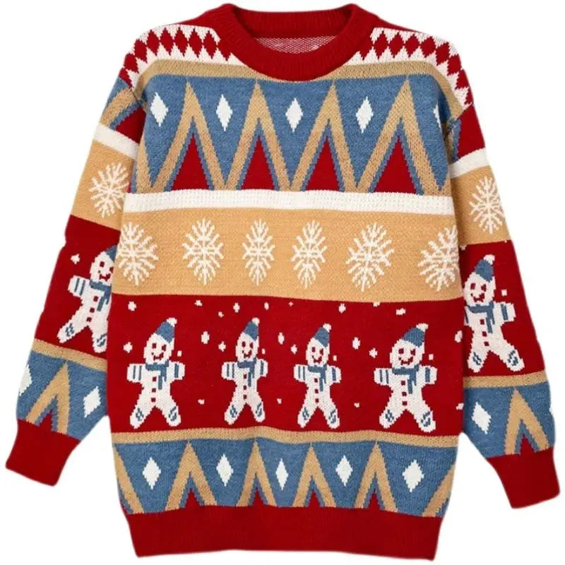 Jersey navideño holgado oversize para mujer