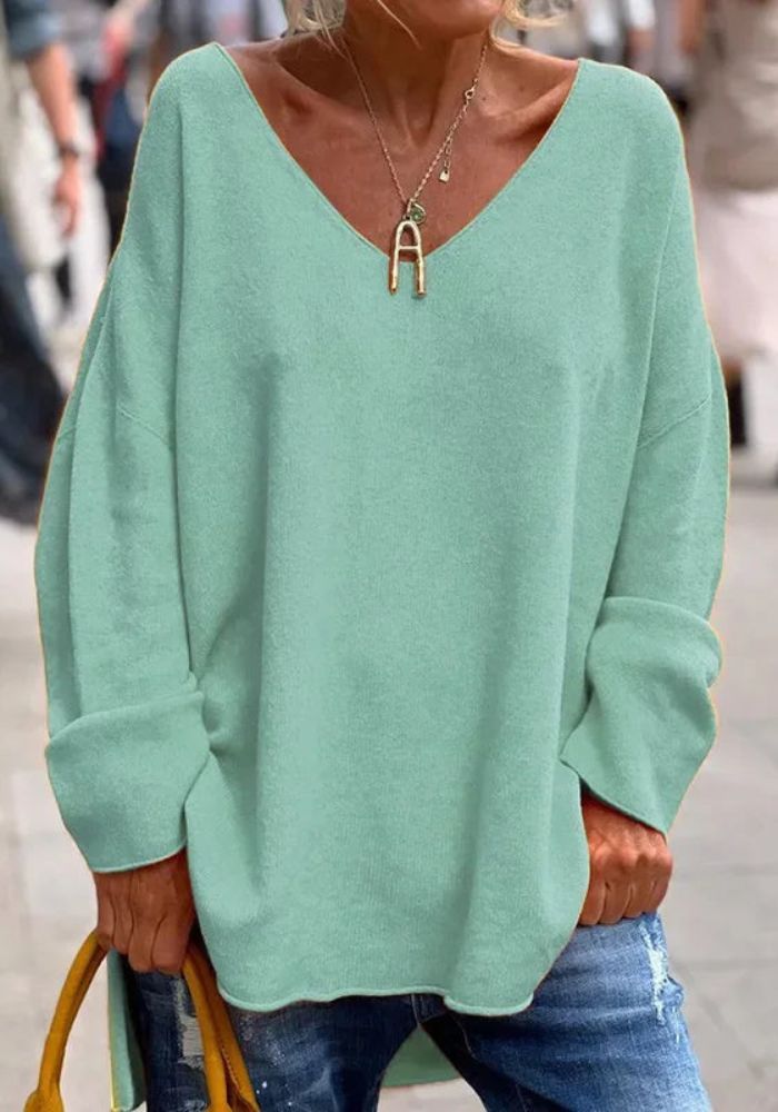 Jersey Suave de Cachemira de Corte Oversize