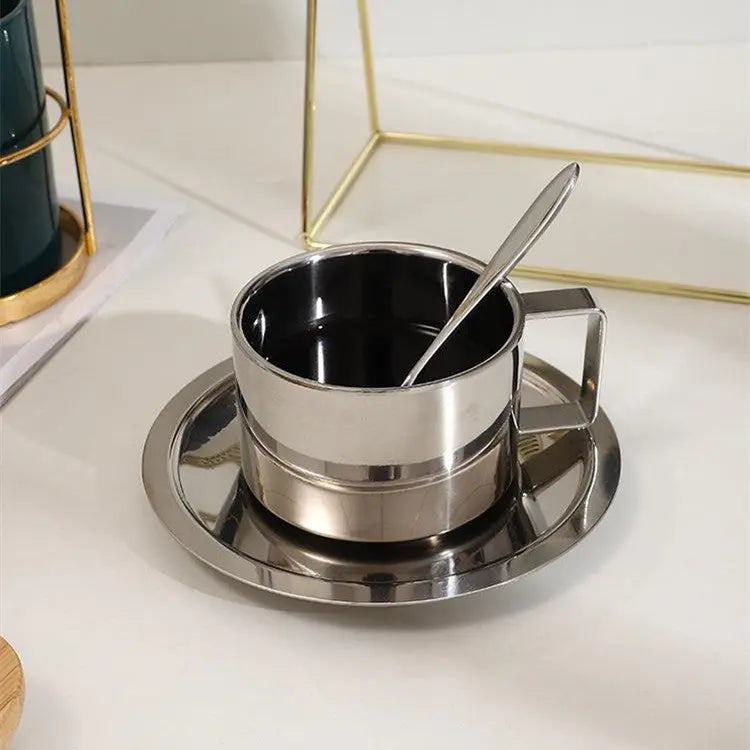 Juego de café de acero inoxidable