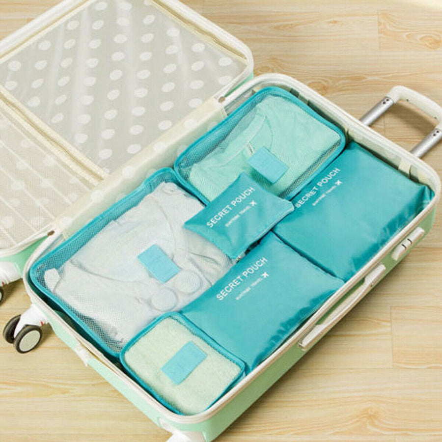 Juego de organizadores de viaje para maleta (2 piezas) – Bolsas de Almacenamiento para Ahorrar Espacio