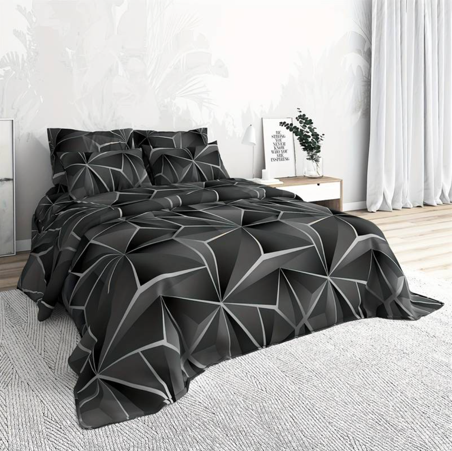 Juego de ropa de cama de microfibra de estilo hotelero